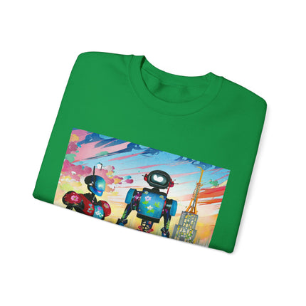 High Fashion Cyberpunk CIA Robots Unisex Heavy Blend™ Crewneck Sweatshirt