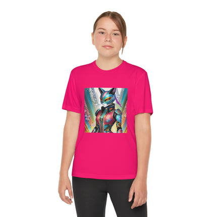 Cyberpunk Chic Youth Competitor Tee