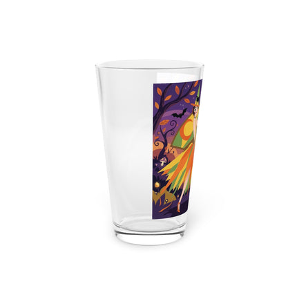 🎃🧙 The Witch Of Jack-O'-Lantern Hollow Glass, 16oz – Whimsical Halloween Charm