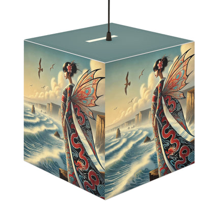 🌊🧚 The Coastal Fairy Light Cube Lamp – Serene Grace & Oceanic Magic