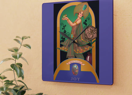 October & Opal, Tourmaline Zodiac Acrylic Wall Clock