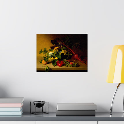 Still Life with Vegetables by James Peale Matte Horizontal Posters