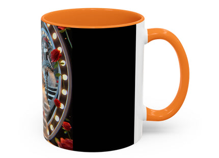 Halloween Witch Through the Mirror Colorful Mugs (11oz, 15oz)