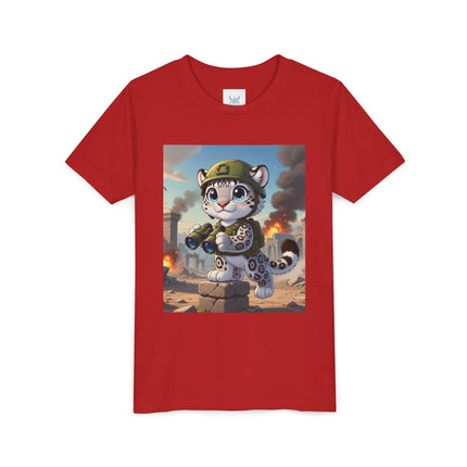 Snow Leopard Lookout Youth Short Sleeve Tee