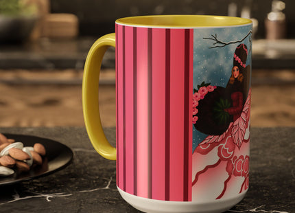 Winter Rose Empress Colorful Mugs (11oz, 15oz)