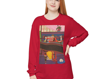 La Musique by Charles Martin Garment-dyed Long Sleeve T-Shirt