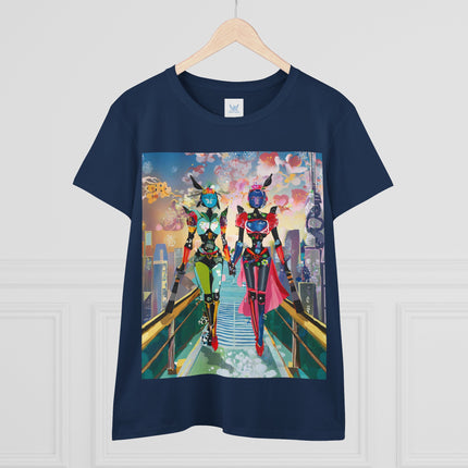 Cyber Punk Robot Models Cotton Tee