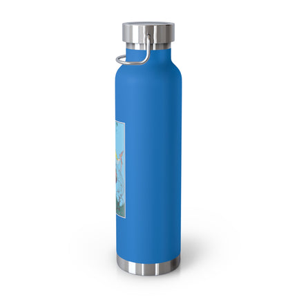 Exquisite Elegance by Umberto Brunelleschi Copper Vacuum Insulated Bottle, 22oz