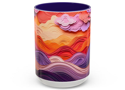 Dramatic Sunset Sky Colorful Mugs (11oz, 15oz)