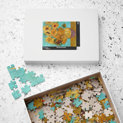 Vase with Twelve Sunflowers by Vincent Van Gogh Puzzle (110, 252, 500-Piece)