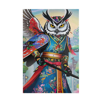 Cyberpunk Samurai Owl Puzzle (110, 252, 520, 1014-piece)