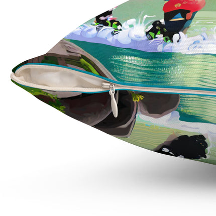 Bio-Mech Beast Spun Polyester Square Pillow