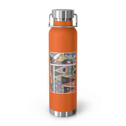 Collection decors et couleurs Pl.03 by Georges Valmiers Copper Vacuum Insulated Bottle, 22oz