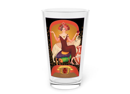 January & Garnet Zodiac Pint Glass
