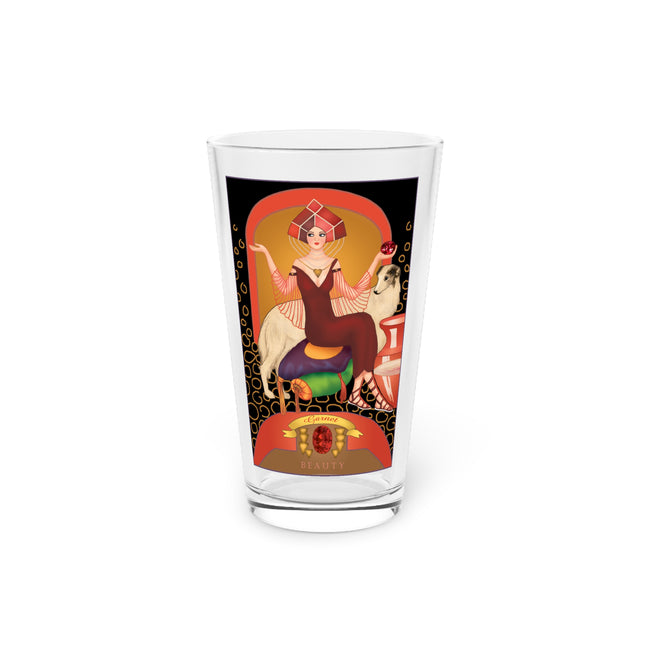 January & Garnet Zodiac Pint Glass