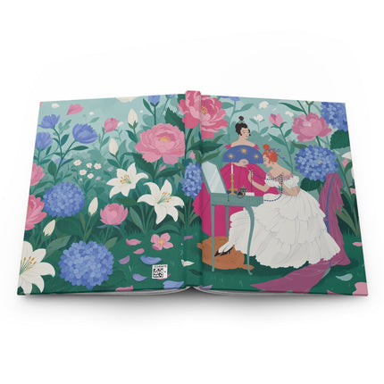 💎🌸 The Ladies Of The Garden Dressing Table Hardcover Journal – Art Deco Floral Elegance