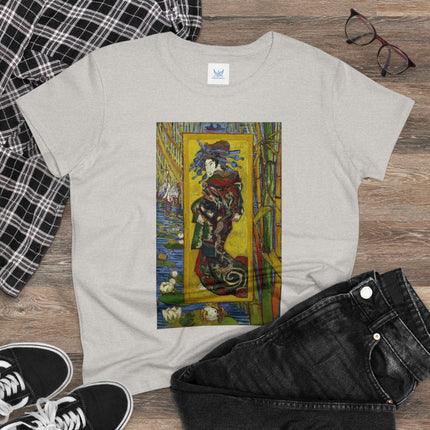 Courtesan (after Eisen) by Vincent van Gogh Women's Midweight Cotton Tee