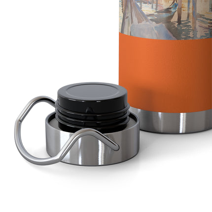 Gondola Moorings on the Grand Canal by John Singer Sargent Copper Vacuum Insulated Bottle, 22oz
