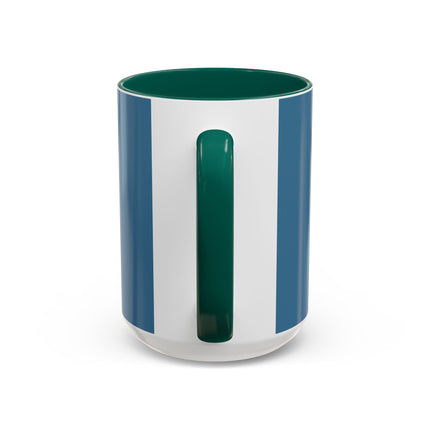 ❤️❄️ The Winter Heart Messenger Colorful Mug – Art Deco Snow Garden Fantasy