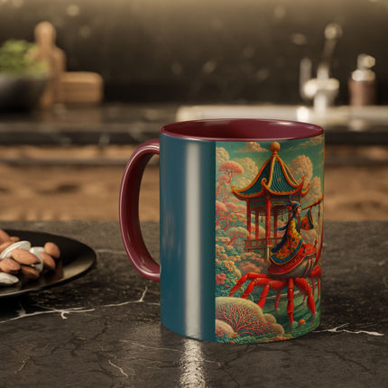The Celestial Crab Navigator Colorful Mugs (11oz, 15oz)