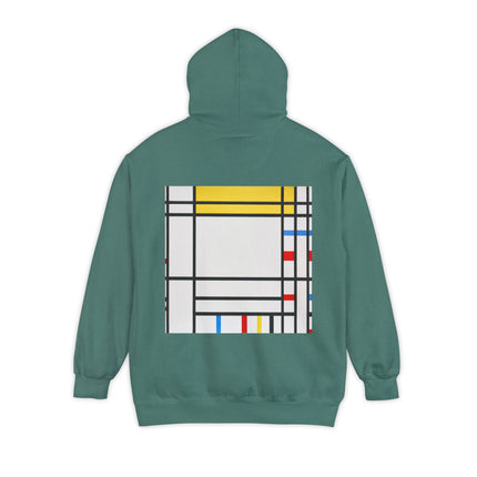 Place de la Concorde by Piet Mondrian Unisex Garment-Dyed Hoodie