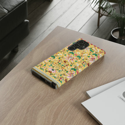Yellow Botanical Pattern by Owen Jones Phone Cases