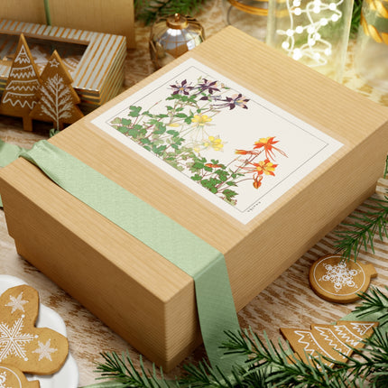 Aquilegia Flower by Tanigami Kônan Kiss-Cut Stickers (4 Sizes)