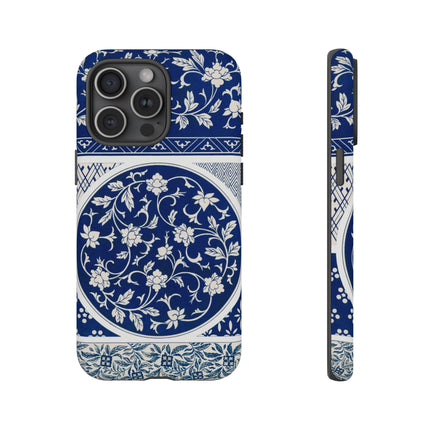 Blue Flower Pattern by Owen Jones Phone Cases