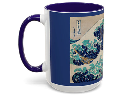 The Great Wave off Kanagawa by Katsushika Hokusai Colorful Mugs (11oz, 15oz)