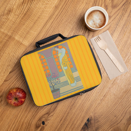 Sur Les Marches Du Jardin by Georges LePape Lunch Bag