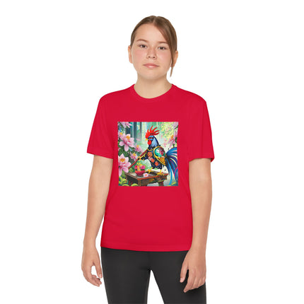 Cyberpunk Rooster Youth Competitor Tee