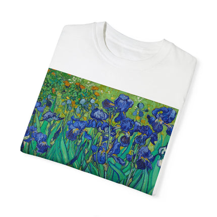 Irises by Van Gogh Unisex Garment-Dyed T-shirt