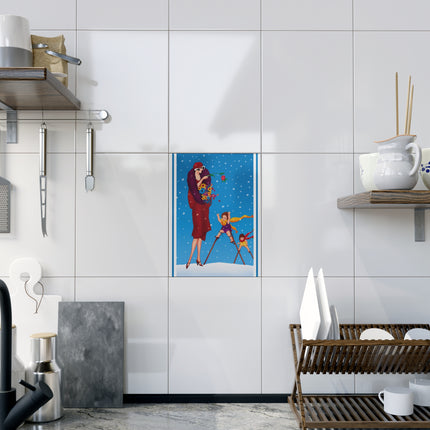 Snowfall & Couture Ceramic Tile