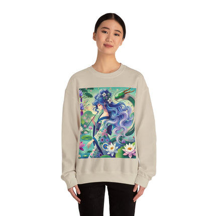 Fairy of the Koi Pond Heavy Blend™ Crewneck Sweatshirt
