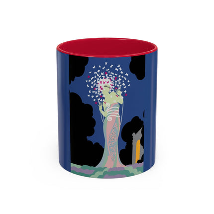 Butterfly Enchantress Colorful Mugs – Ethereal Art Deco Magic & Transformation