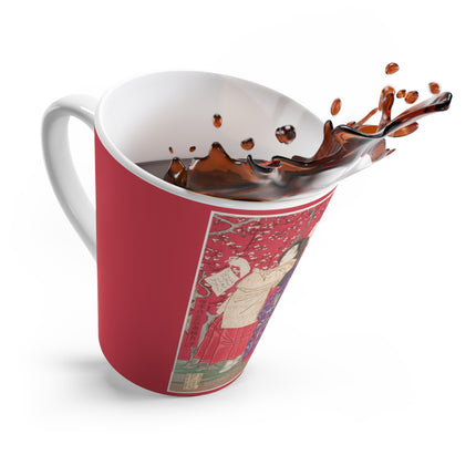 Wood for the Plum Tree by Tsukioka Yoshitoshi Latte Mug