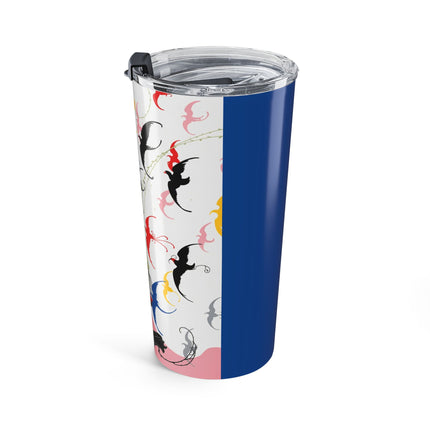 Flight of the Songbirds 20oz Tumbler – Theatrical Whimsy & Colorful Harmony