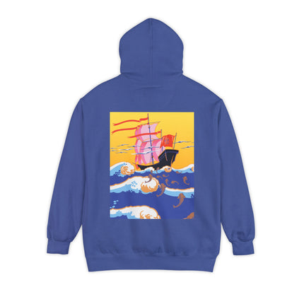 Golden Seas and Whimsical Dreams Unisex Garment-Dyed Hoodie
