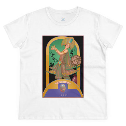 October & Opal, Tourmaline (from the Gem Series) by Sofia Chiostri Women's Midweight Cotton Tee