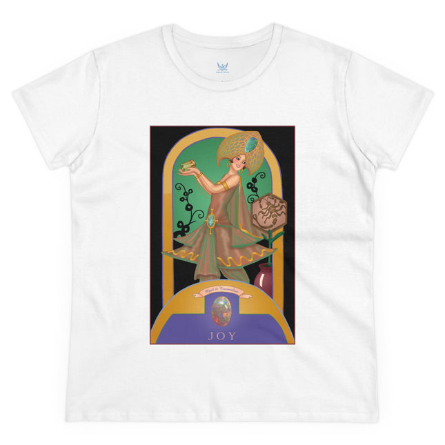 October & Opal, Tourmaline (from the Gem Series) by Sofia Chiostri Women's Midweight Cotton Tee