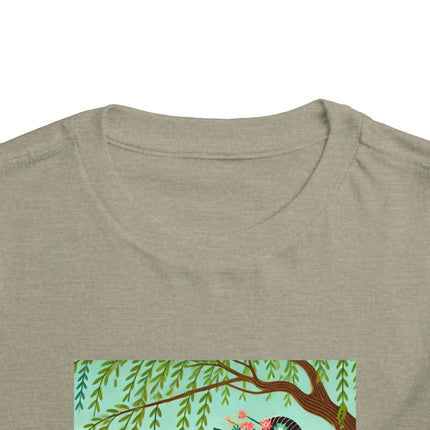 Sparrow Dance Geisha Fairy Toddler Short Sleeve Tee