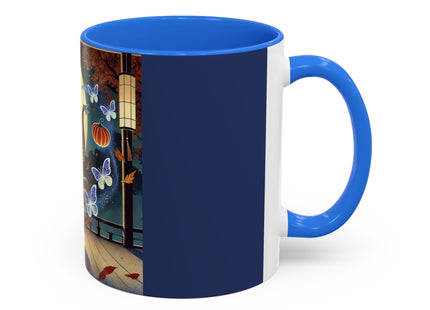 Court Magician with Ghost Butterflies Colorful Mugs (11oz, 15oz)