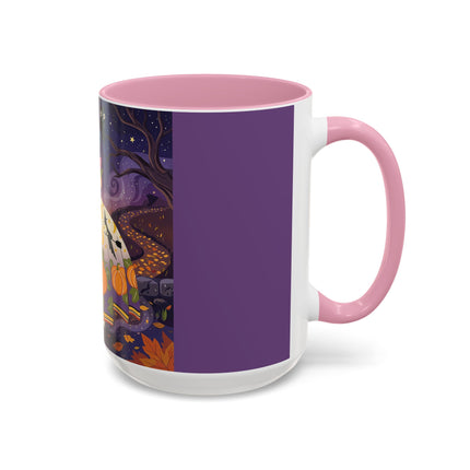 🎃🌙 The Pumpkin Moon Dress Colorful Mug – Whimsical Halloween Fashion