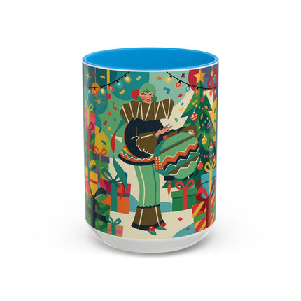 🎄✨ The Lady Of The Christmas Ornament Colorful Mug – Art Deco Holiday Fantasy