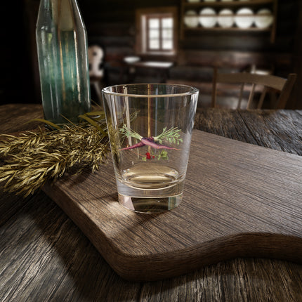 Carrot, Daucus carota and red currant, Ribes rubrum by Anselmus Boëtius de Boodt Shot Glass, 1.5oz