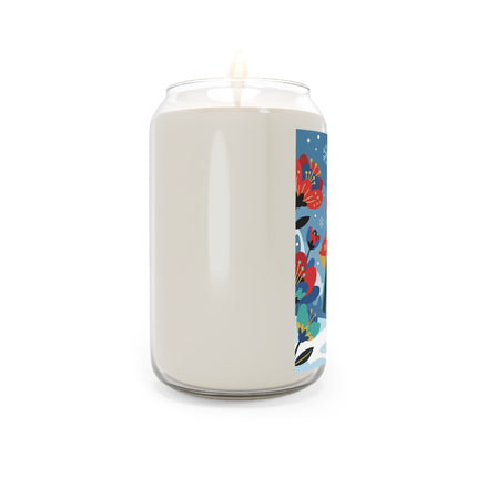 ❤️❄️ The Winter Heart Messenger Scented Soy Candle – Art Deco Snow Garden Fantasy