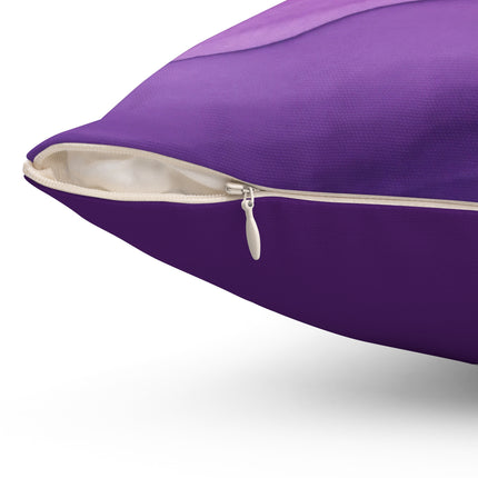 Autumn Serenade in Purple and Lavender Spun Polyester Square Pillow