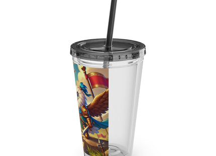 Watchful Guardian Sunsplash Tumbler with Straw, 16oz