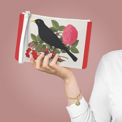 Blackbird & Rose Clutch Bag – Timeless Beauty & Elegant Charm