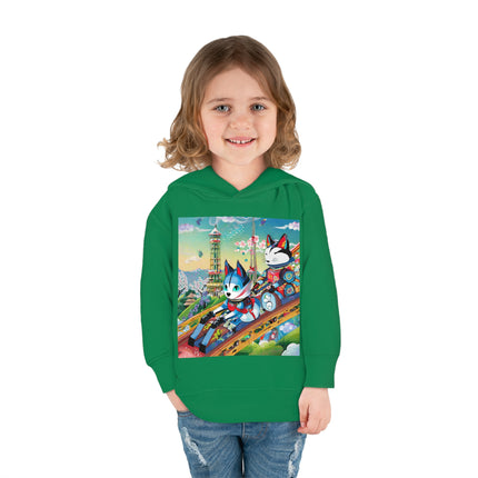 Kitsune Carnival Toddler Pullover Fleece Hoodie
